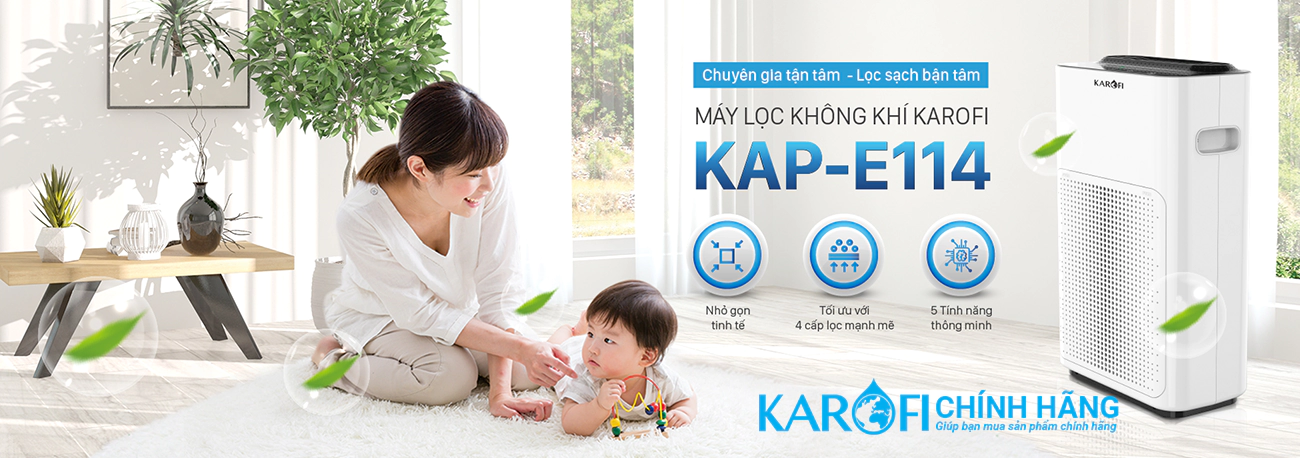 Máy lọc không khí Karofi KAP-E114